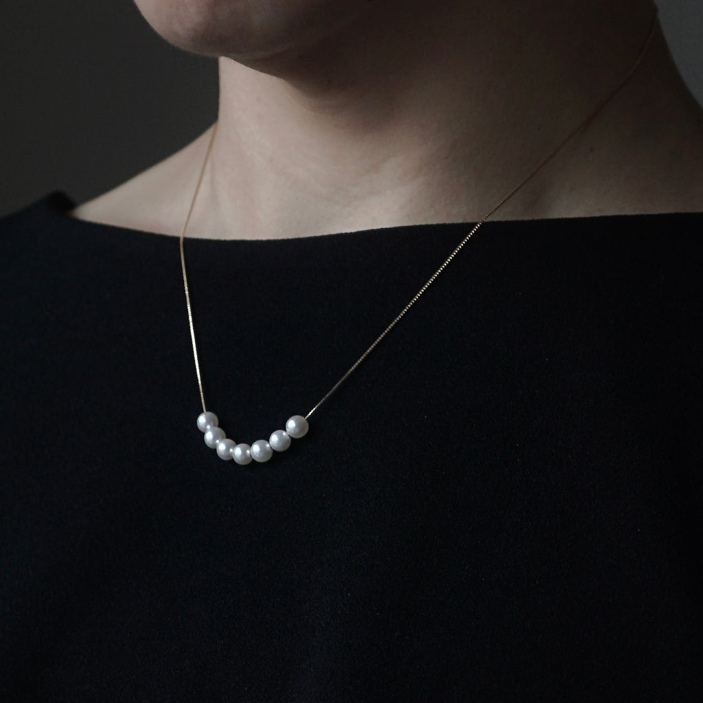HAVITAS / akoya pearl necklace K18YG