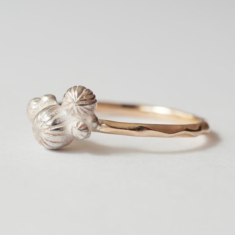 cocoon / "sea landscape ring" anemone S【custom-order Limited edition]