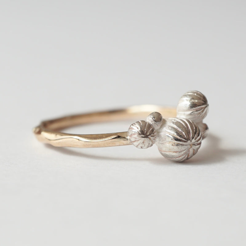 cocoon / "sea landscape ring" anemone S【custom-order Limited edition]