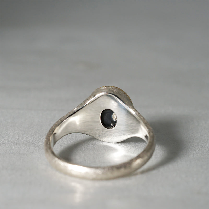 【-12/28 期間限定】GICLAT / Silver Collection  K18YG/silver x black Opal　GLR776