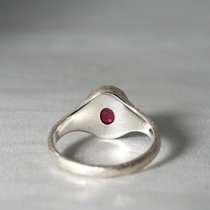 【-12/28 期間限定】GICLAT / Silver Collection  K18YG/silver x Star Ruby　GLR775