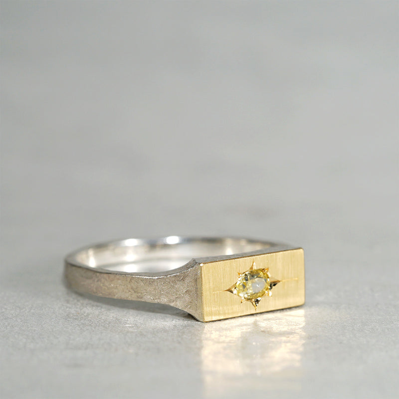 【-12/28 期間限定】GICLAT / Silver Collection  K18YG/silver x Yellow Diamond　GLR616