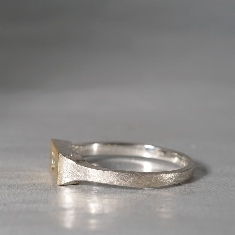 【-12/28 期間限定】GICLAT / Silver Collection  K18YG/silver x Yellow Diamond　GLR616