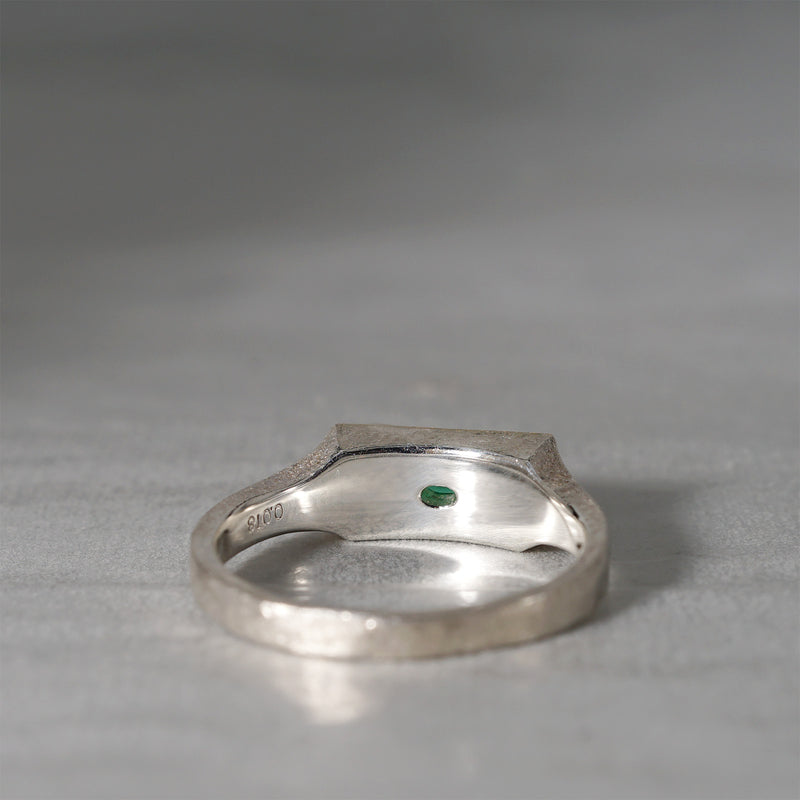 【-12/28 期間限定】GICLAT / Silver Collection  K18YG/silver x Emerald　GLR698