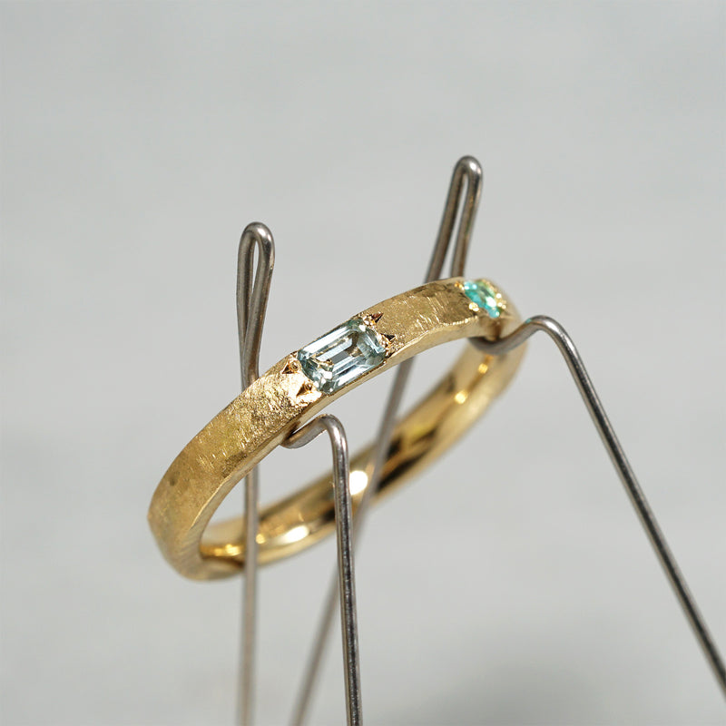 【-12/28 期間限定】GICLAT /  Camino [K18YG / Montana sapphire x Paraiba tourmaline] GLR819