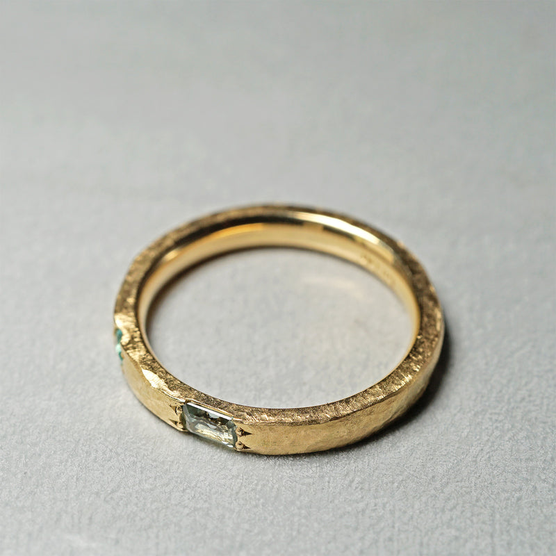 【-12/28 期間限定】GICLAT /  Camino [K18YG / Montana sapphire x Paraiba tourmaline] GLR819