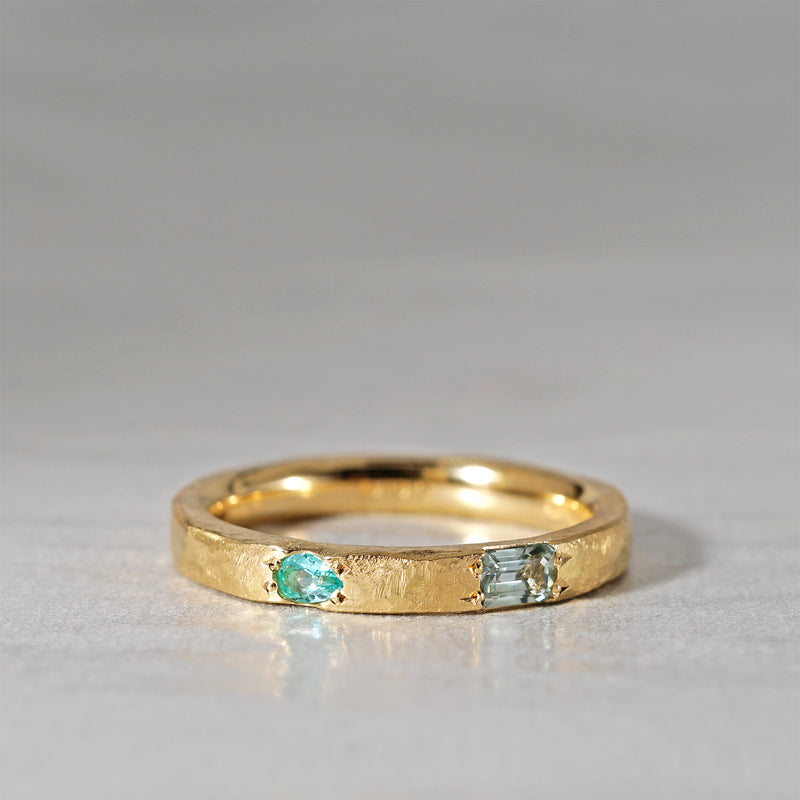 【-12/28 期間限定】GICLAT /  Camino [K18YG / Montana sapphire x Paraiba tourmaline] GLR819