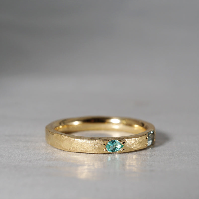 【-12/28 期間限定】GICLAT /  Camino [K18YG / Montana sapphire x Paraiba tourmaline] GLR819