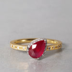 [5/3-5/25 Limited time only] 19un-neuf / Lotus Ring Ruby CR05313