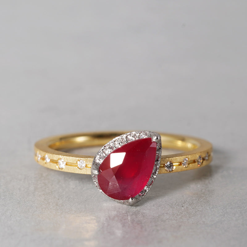 [5/3-5/25 Limited time only] 19un-neuf / Lotus Ring Ruby CR05313
