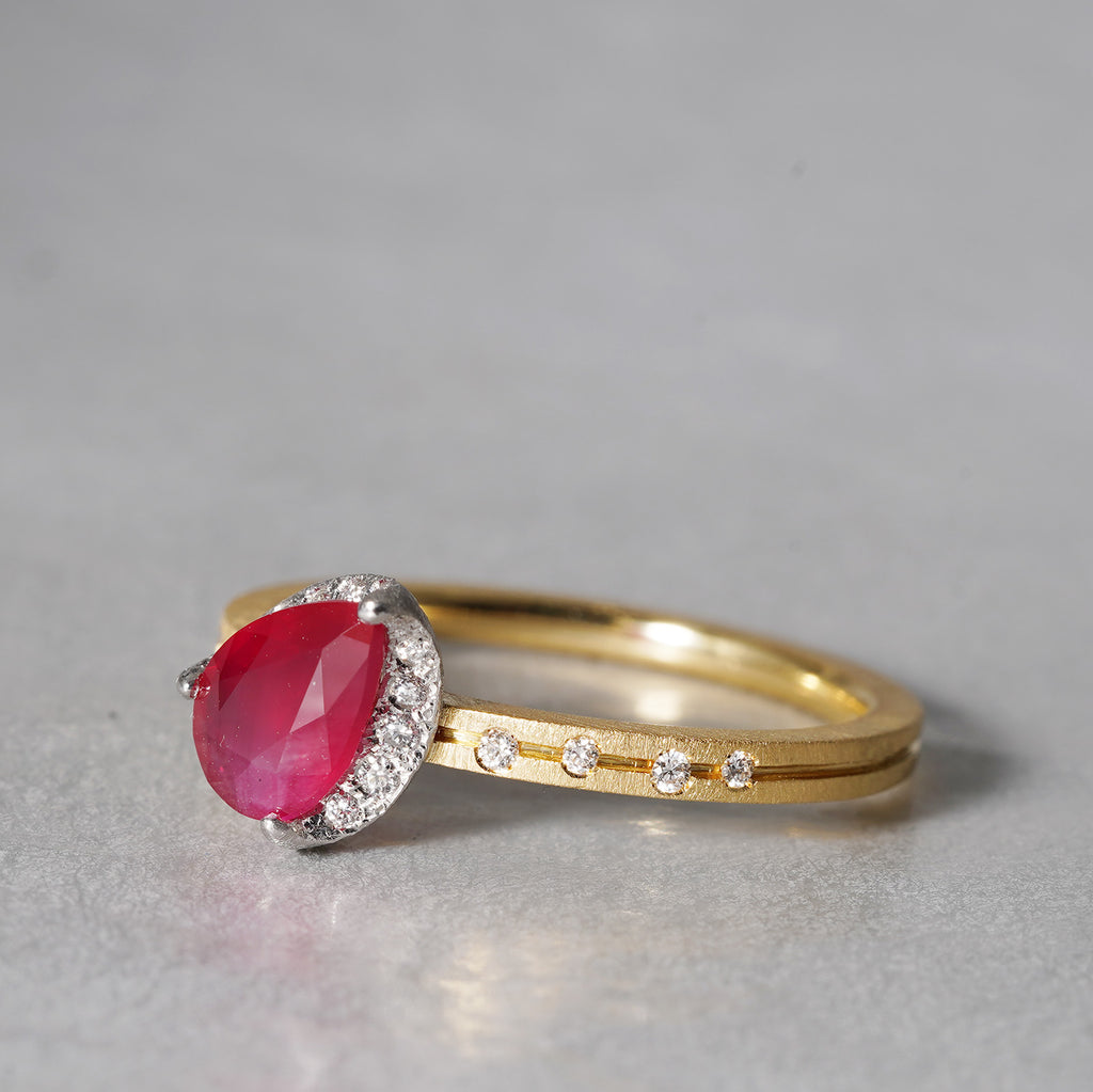 [5/3-5/25 Limited time only] 19un-neuf / Lotus Ring Ruby CR05313