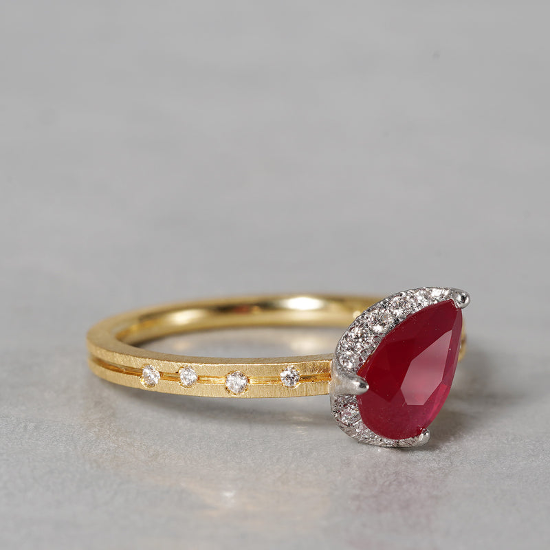 [5/3-5/25 Limited time only] 19un-neuf / Lotus Ring Ruby CR05313