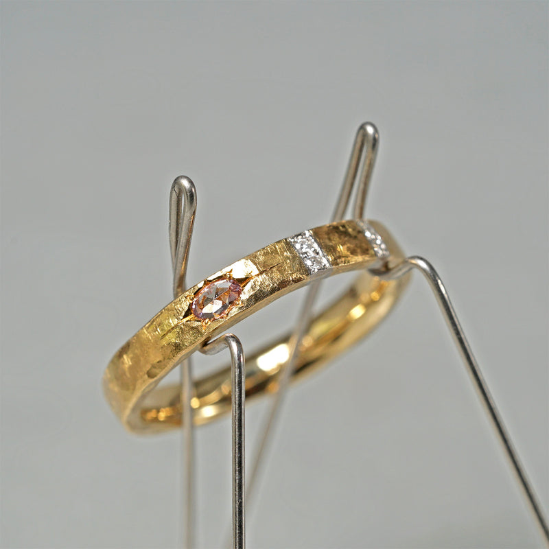 [-12/28 limited time] GICLAT / K18YG/Pt900 x Pink Diamond (Rosecut) x Diamond GLR576 (copy)