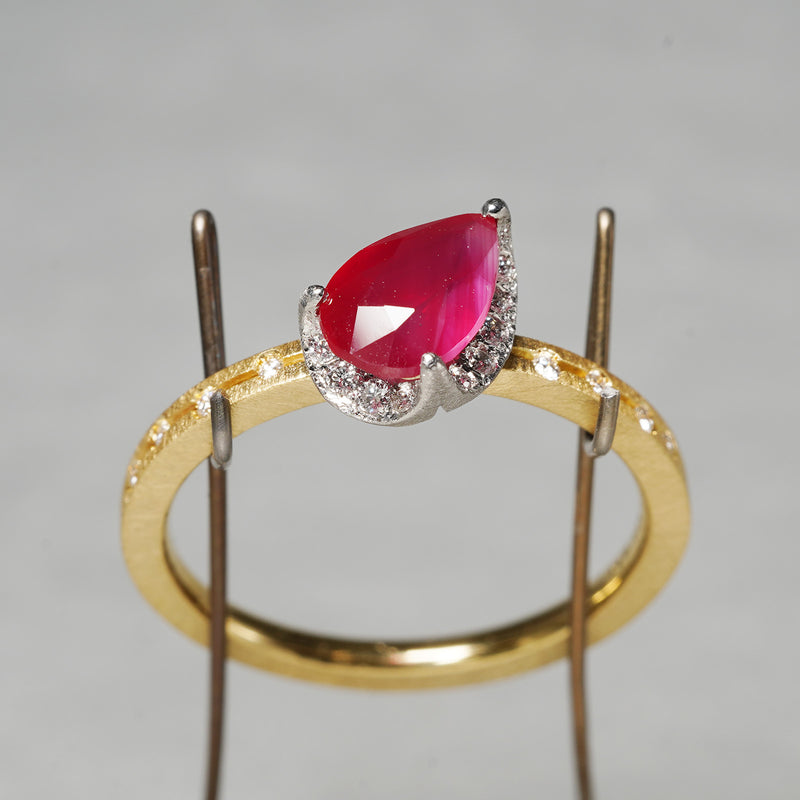 [5/3-5/25 Limited time only] 19un-neuf / Lotus Ring Ruby CR05313