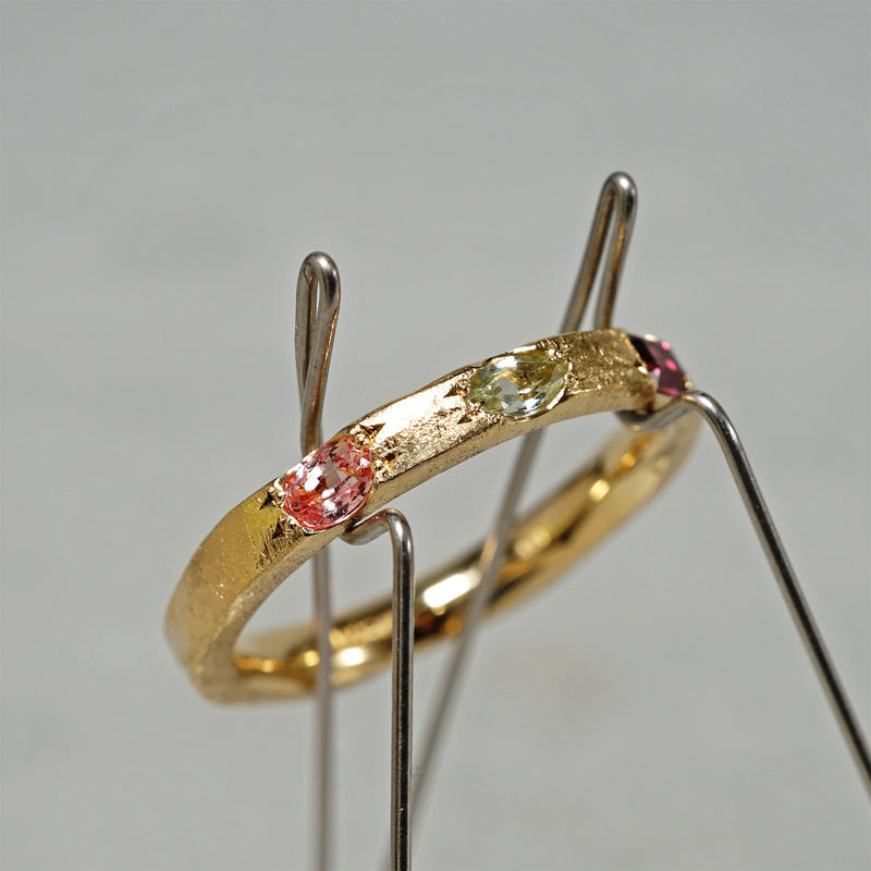 【-12/28 期間限定】GICLAT /  Camino [K18YG / Bicolor Sapphire x Montana Sapphire x Paparadscha Sapphire] GLR904