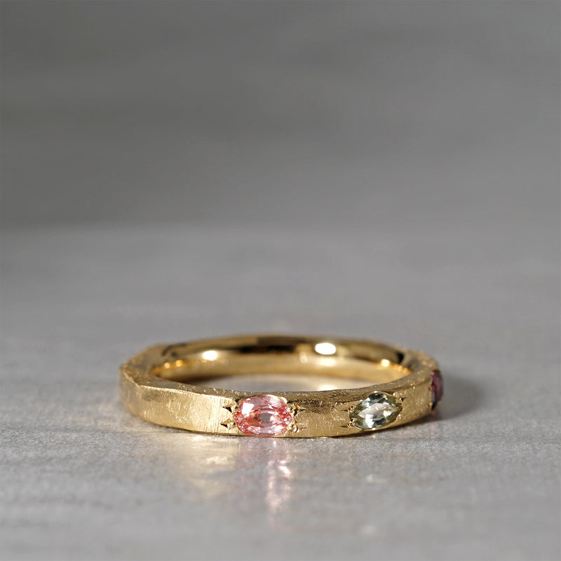 【-12/28 期間限定】GICLAT /  Camino [K18YG / Bicolor Sapphire x Montana Sapphire x Paparadscha Sapphire] GLR904