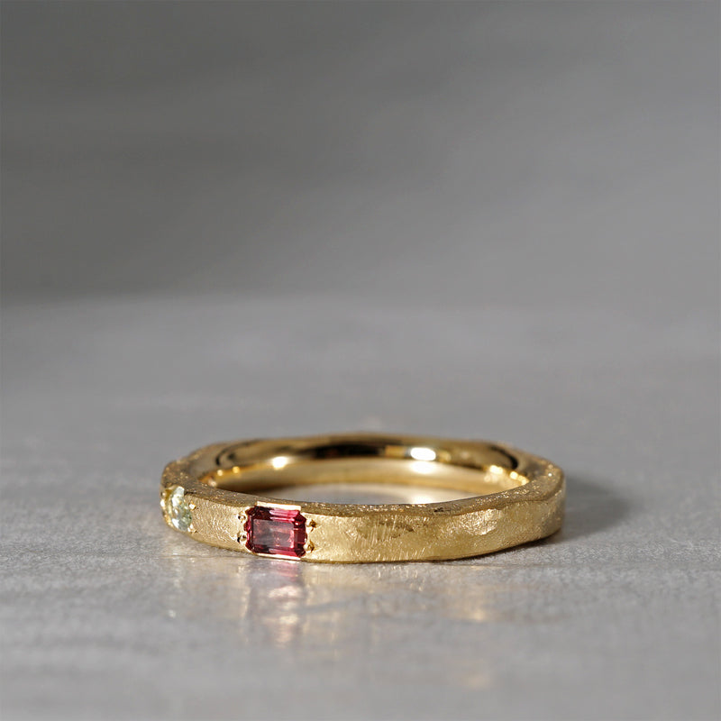 【-12/28 期間限定】GICLAT /  Camino [K18YG / Bicolor Sapphire x Montana Sapphire x Paparadscha Sapphire] GLR904