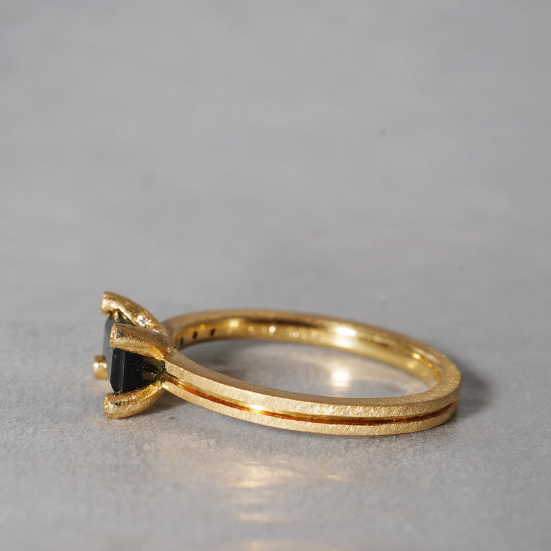 [5/3-5/25 Limited time only] 19un-neuf / Lotus Ring Green Tourmaline CR035115