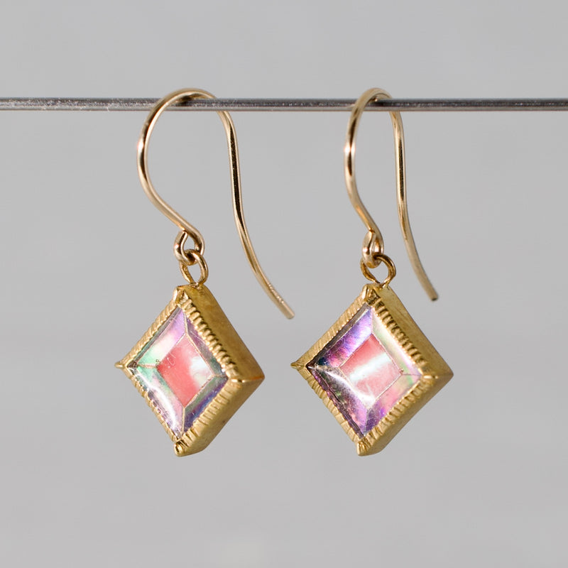 bohem x Takaoka Lacquerware x Fuligoshed / Mother-of-pearl earrings C (bhm-69P)