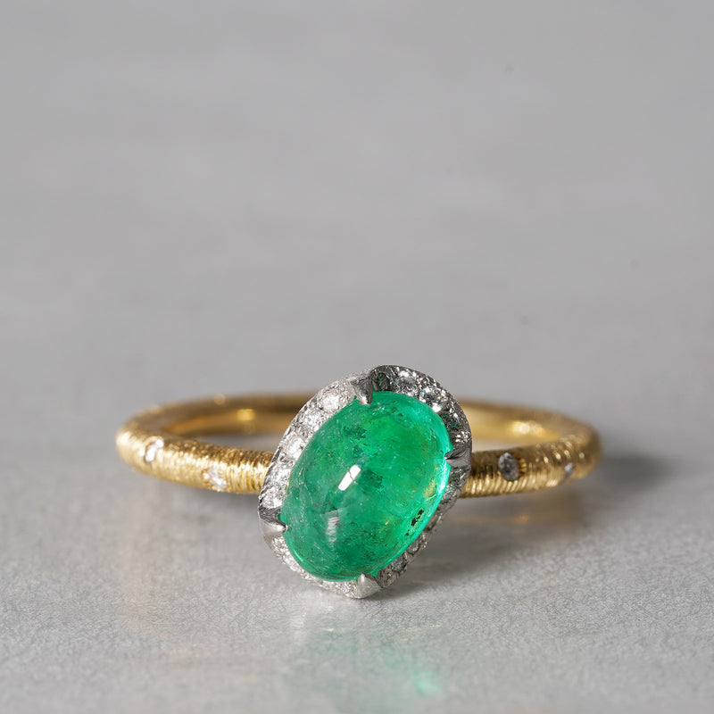 [5/3-5/25 Limited time only] 19un-neuf / Lotus Ring Emerald CR05814