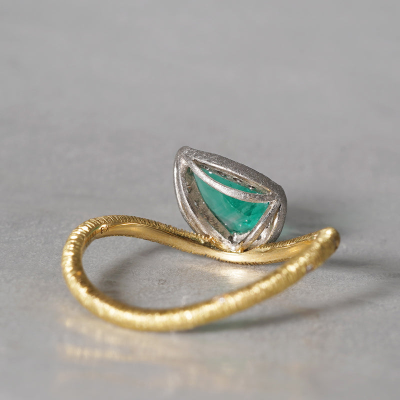 [5/3-5/25 Limited time only] 19un-neuf / Lotus Ring Emerald CR09812