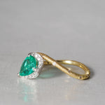 [5/3-5/25 Limited time only] 19un-neuf / Lotus Ring Emerald CR09812