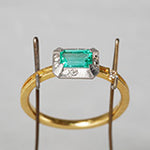 [5/3-5/25 Limited time only] 19un-neuf / Tsukinomichi Ring Emerald CR0611