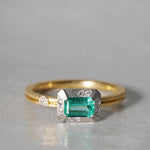 [5/3-5/25 Limited time only] 19un-neuf / Tsukinomichi Ring Emerald CR0611
