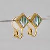 bohem x Takaoka Lacquerware x Fuligoshed / Mother-of-pearl earrings E (bom-69E)