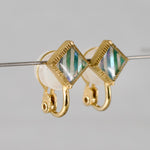 bohem x Takaoka Lacquerware x Fuligoshed / Mother-of-pearl earrings E (bom-69E)