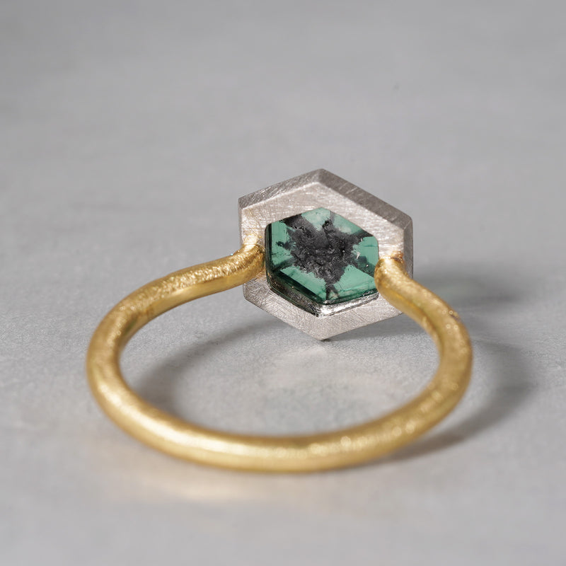 [5/3-5/25 Limited time only] 19un-neuf / Bohemian Ring Emerald CR04212