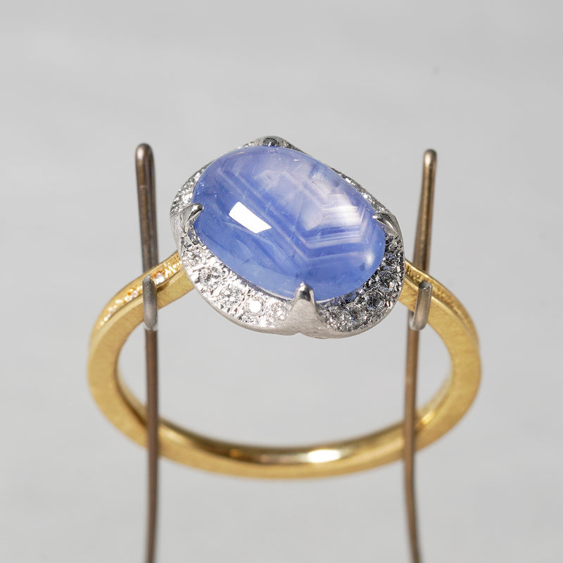 [5/3-5/25 Limited time only] 19un-neuf / Lotus Ring Star Sapphire CR08912
