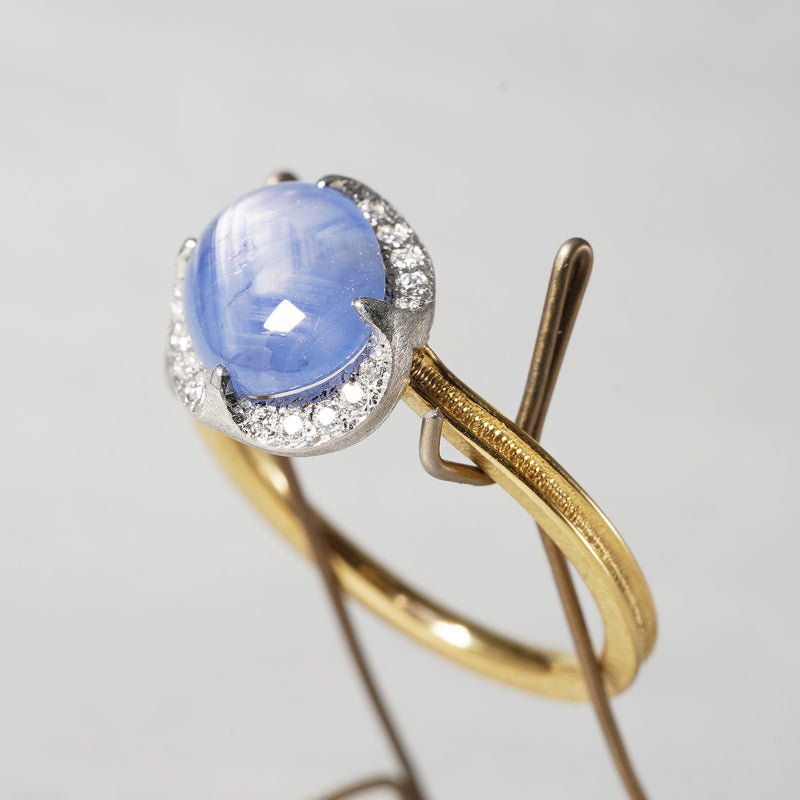 [5/3-5/25 Limited time only] 19un-neuf / Lotus Ring Star Sapphire CR08912
