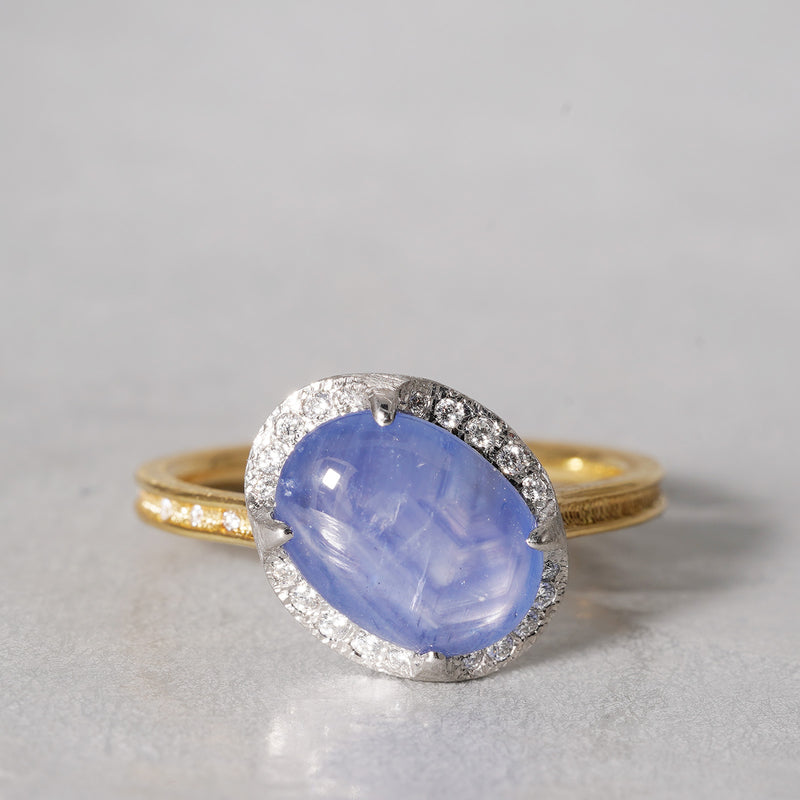 [5/3-5/25 Limited time only] 19un-neuf / Lotus Ring Star Sapphire CR08912