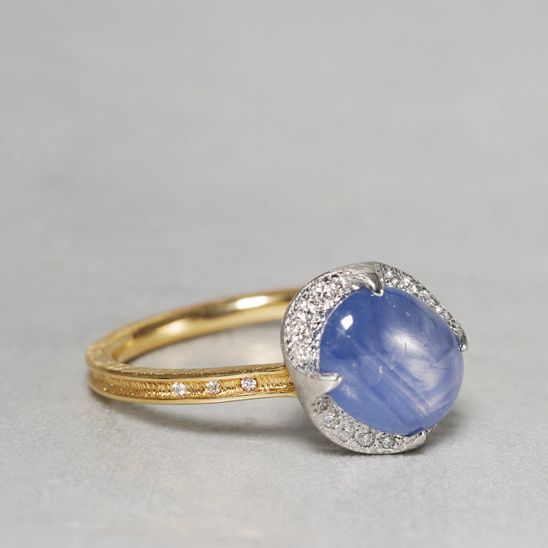 [5/3-5/25 Limited time only] 19un-neuf / Lotus Ring Star Sapphire CR08912