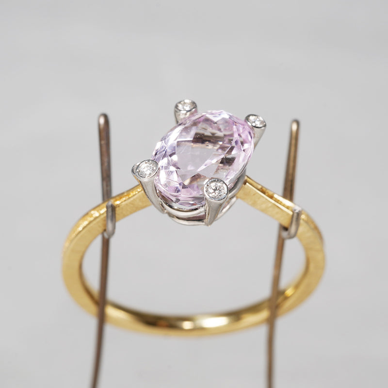 [5/3-5/25 Limited time only] 19un-neuf / Morning dew Ring Kunzite CR09512