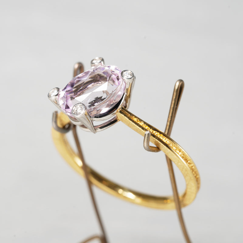 [5/3-5/25 Limited time only] 19un-neuf / Morning dew Ring Kunzite CR09512