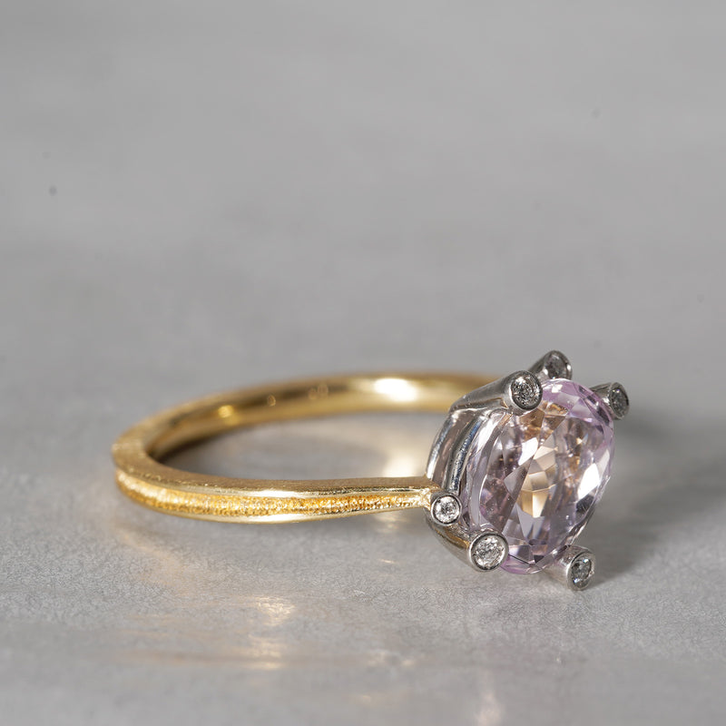 [5/3-5/25 Limited time only] 19un-neuf / Morning dew Ring Kunzite CR09512