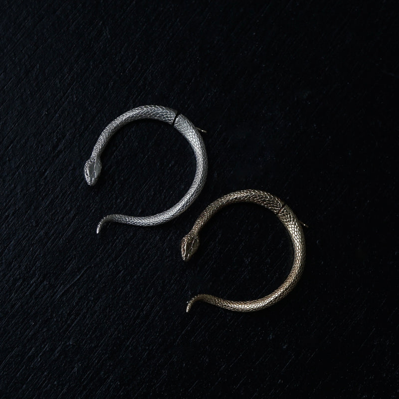 ELCAMI Snake Earrings L Gold (EPS-116G)