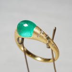 [5/3-5/25 Limited time only] 19un-neuf / Handsome Ring Emerald cat's eye CR09613