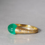 [5/3-5/25 Limited time only] 19un-neuf / Handsome Ring Emerald cat's eye CR09613