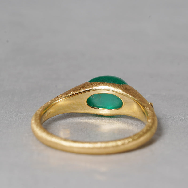 [5/3-5/25 Limited time only] 19un-neuf / Handsome Ring Emerald cat's eye CR09613