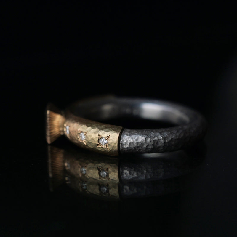 GERMEDEUR / Round Two Tone Ring – Fuligo / Fuligoshed