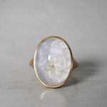 MOEMI SUGIMURA / Dumortierite in quartz ring RGIM24-DO56