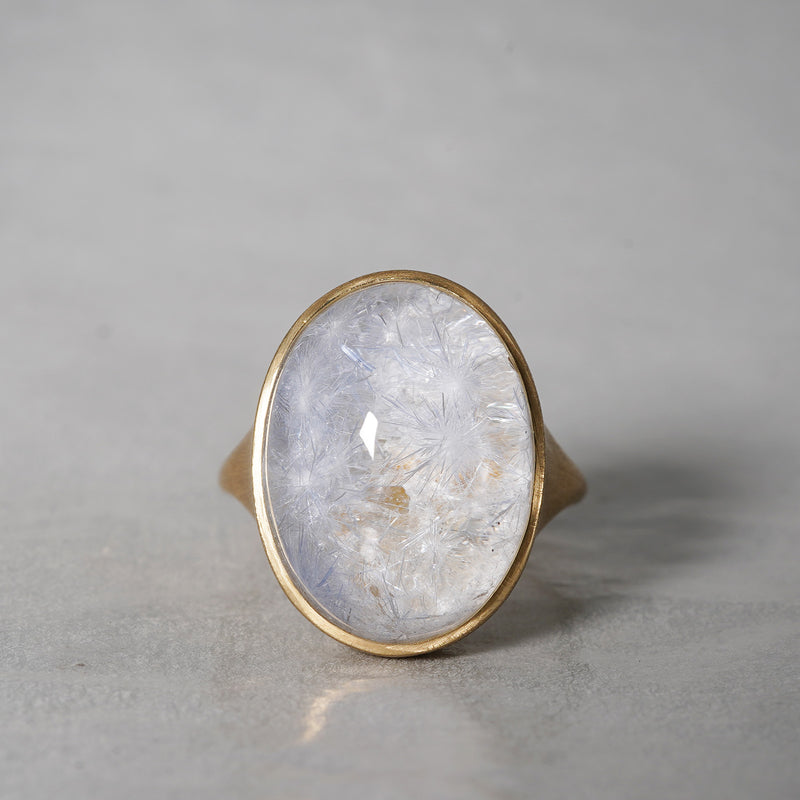 MOEMI SUGIMURA / Dumortierite in quartz ring RGIM24-DO56