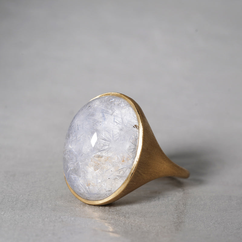 MOEMI SUGIMURA / Dumortierite in quartz ring RGIM24-DO56