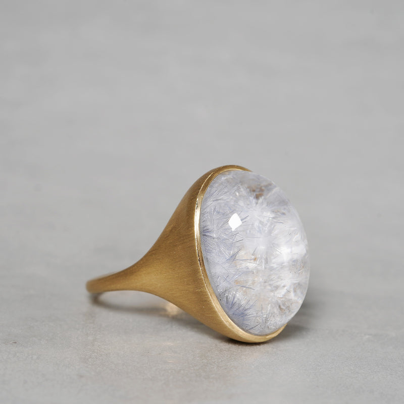 MOEMI SUGIMURA / Dumortierite in quartz ring RGIM24-DO56