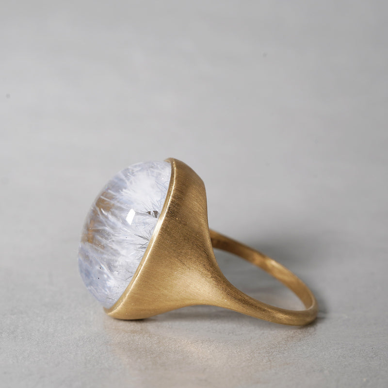 MOEMI SUGIMURA / Dumortierite in quartz ring RGIM24-DO56