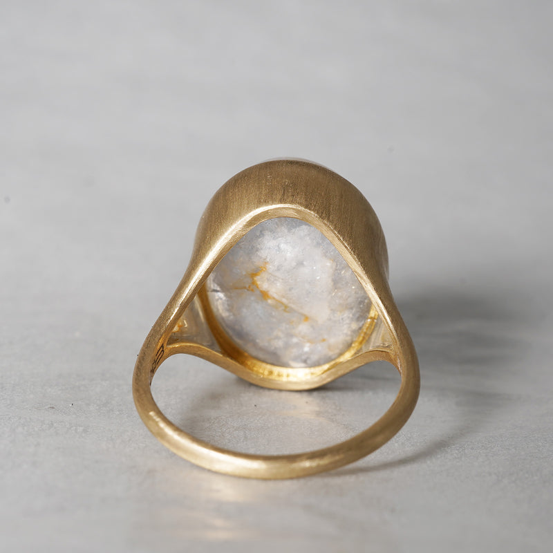 MOEMI SUGIMURA / Dumortierite in quartz ring RGIM24-DO56