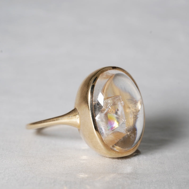 MOEMI SUGIMURA / Quartz In-quartz Ring 202303B-FRPL-014